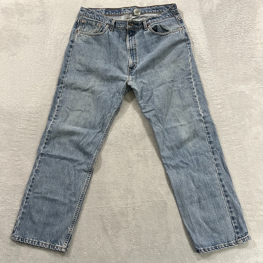 Vintage Levis Jeans Mens 40x30 (Fits 37x30) 505 Straight 90s Made in USA Fades